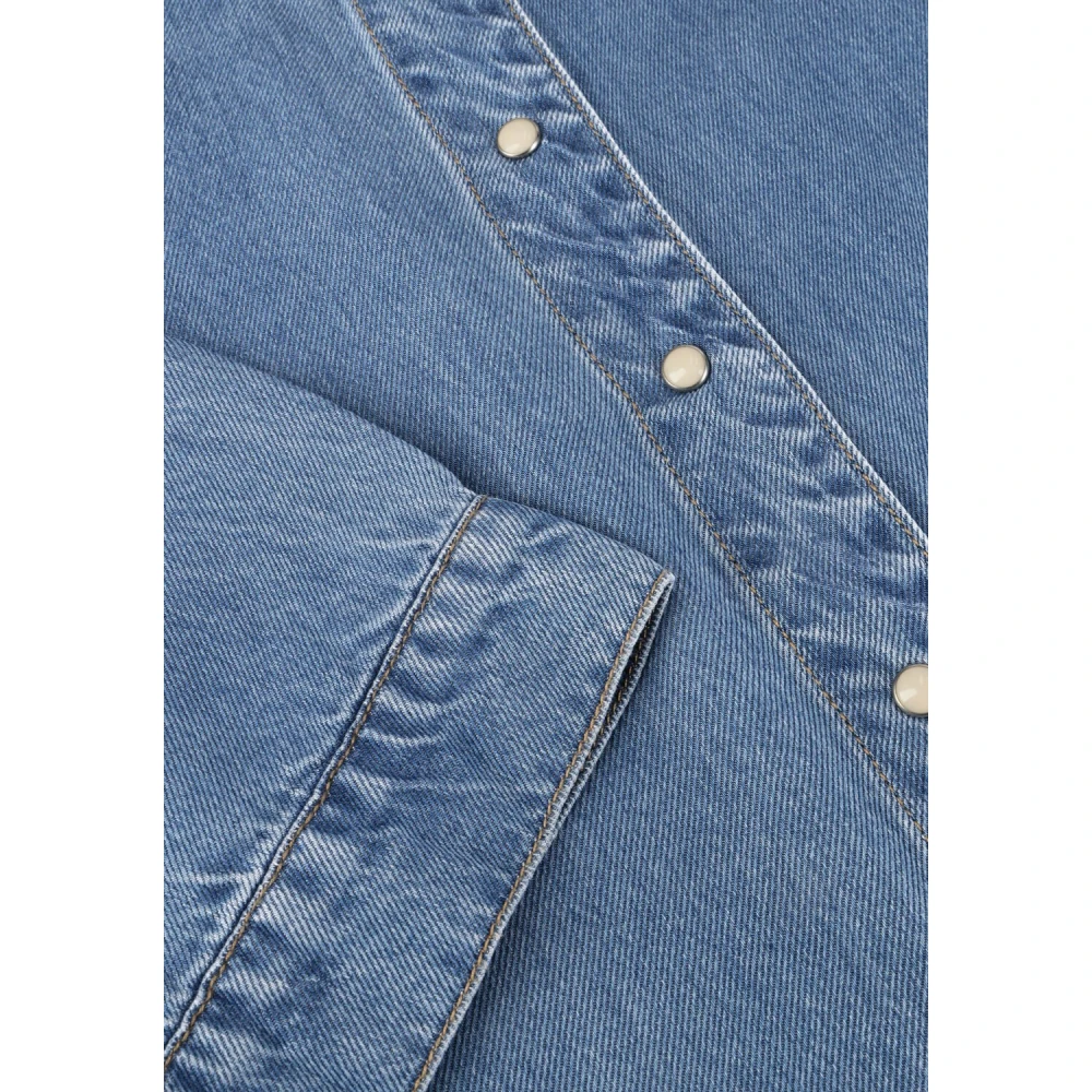 Object Denim Top voor Vrouwen Blue Dames
