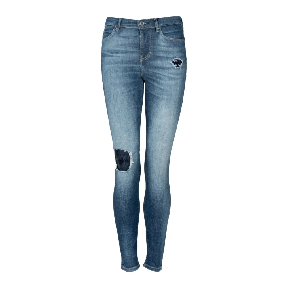 Guess Donna Blu - Jeans Skinny High Con Dettagli Unici - Jeans - W28