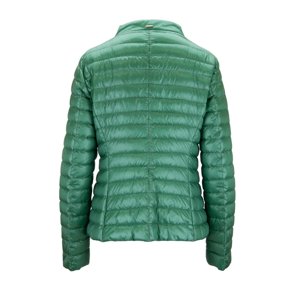 Herno Korte donsjas met hoge kraag Green Dames