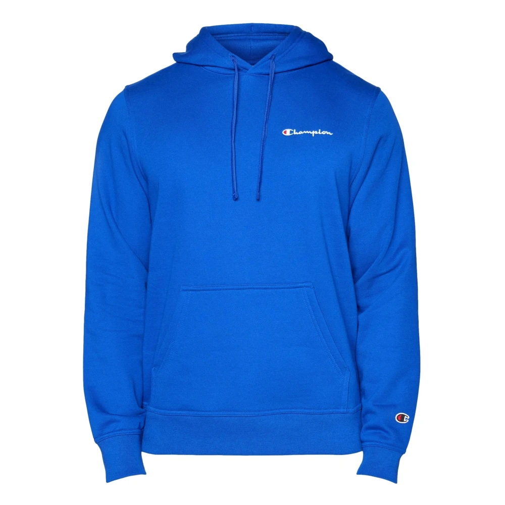 Champion Royal Geborduurd Logo Hoodie Blue Heren