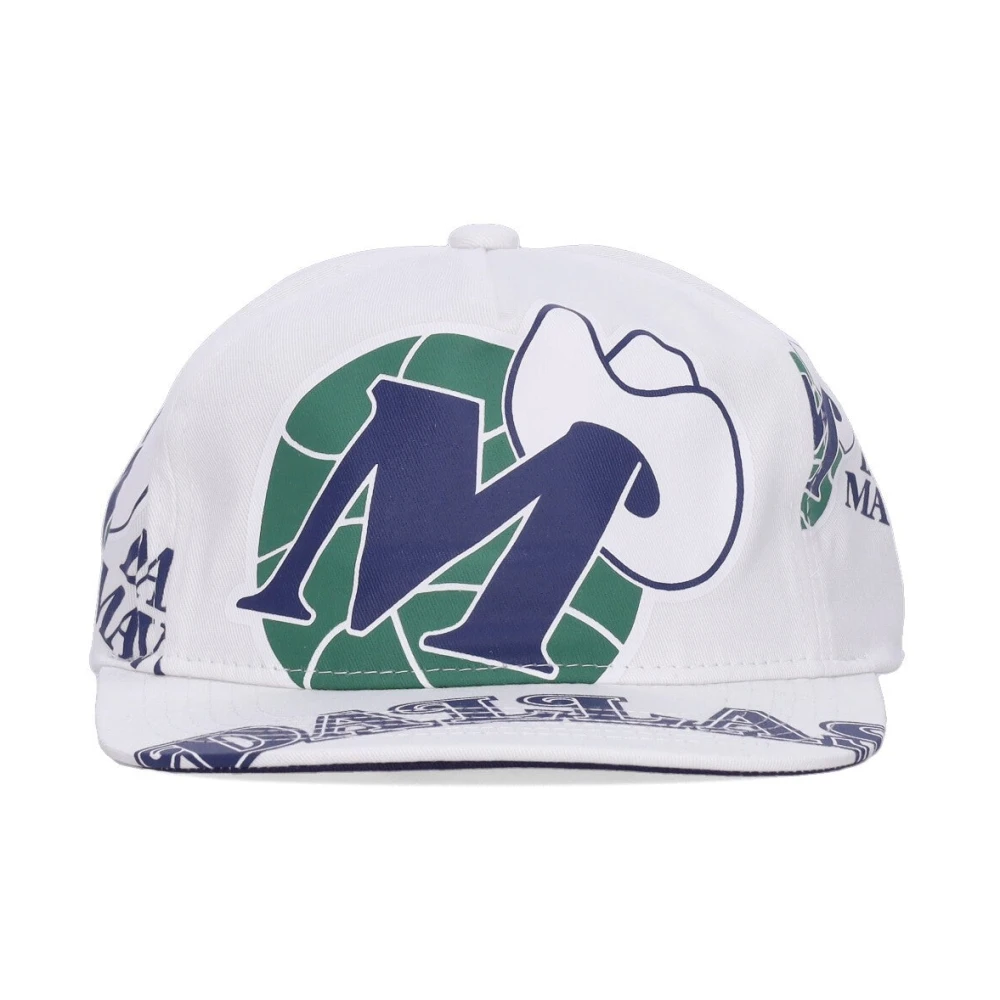 Mitchell & Ness NBA Dallas Mavericks Platklep Pet White Heren