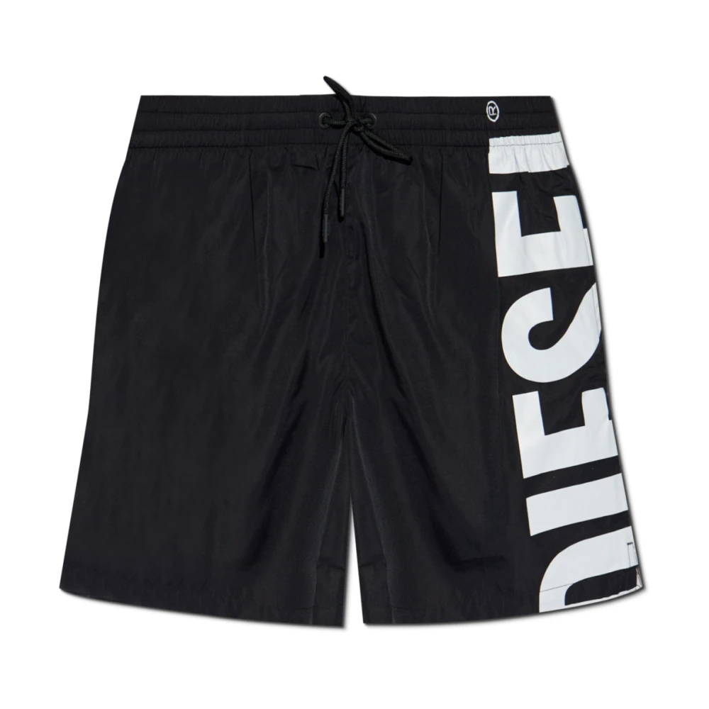 Diesel Herr Svart Badkläder Xs, Polyester, Badshorts Rio-41-D-Core