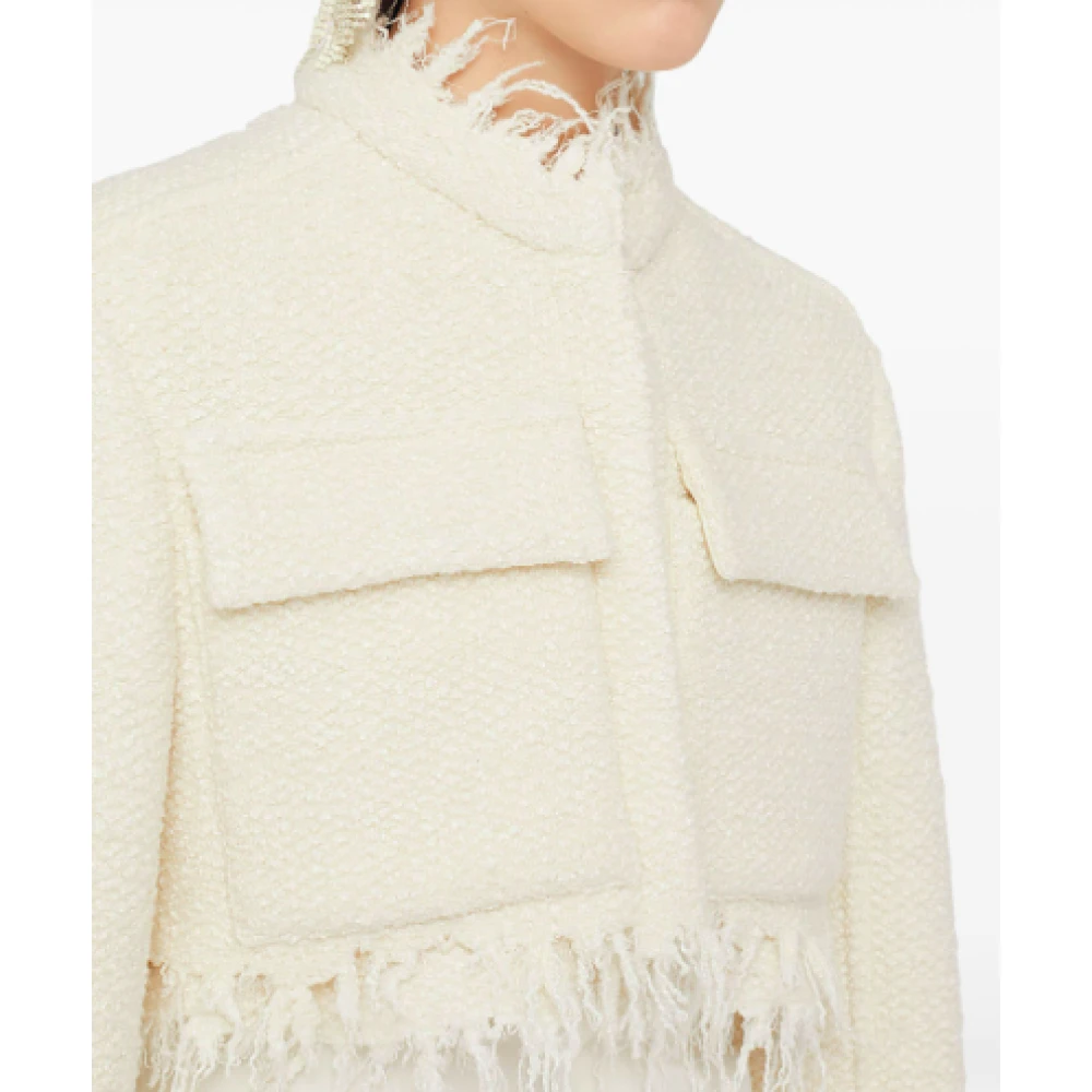 Jil Sander Beige Gebreid Crop Jack Beige Dames