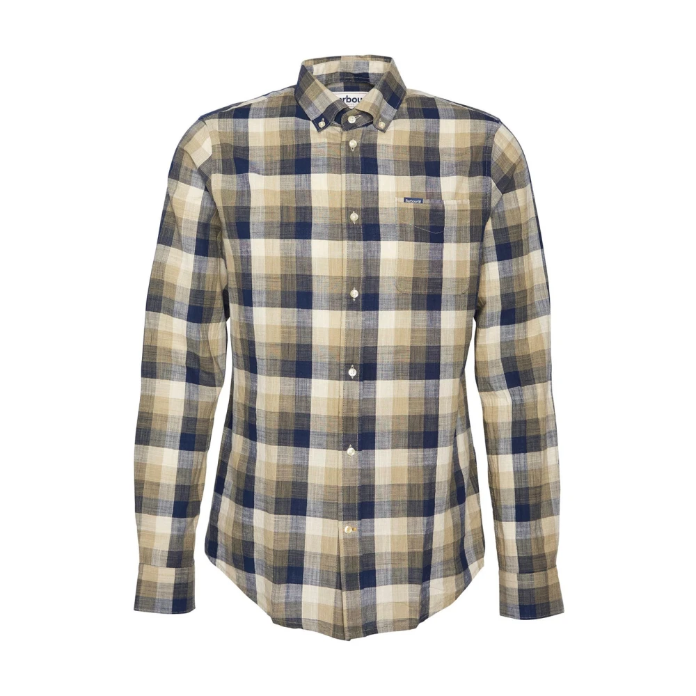 Barbour Hillroad Casual Skjorta Grön Bomull Multicolor, Herr