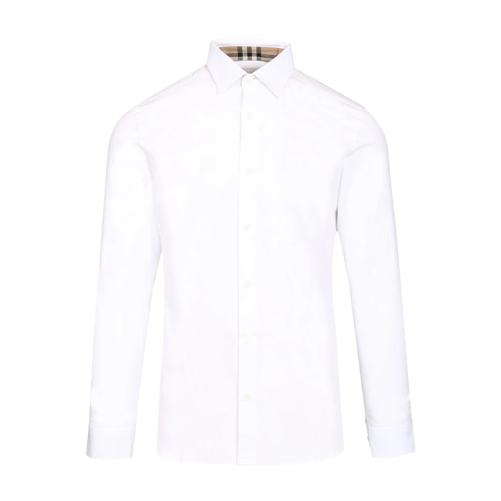 Burberry Herren Weiss Hemd Mit Baumwolle, Gr. L - Bild 2