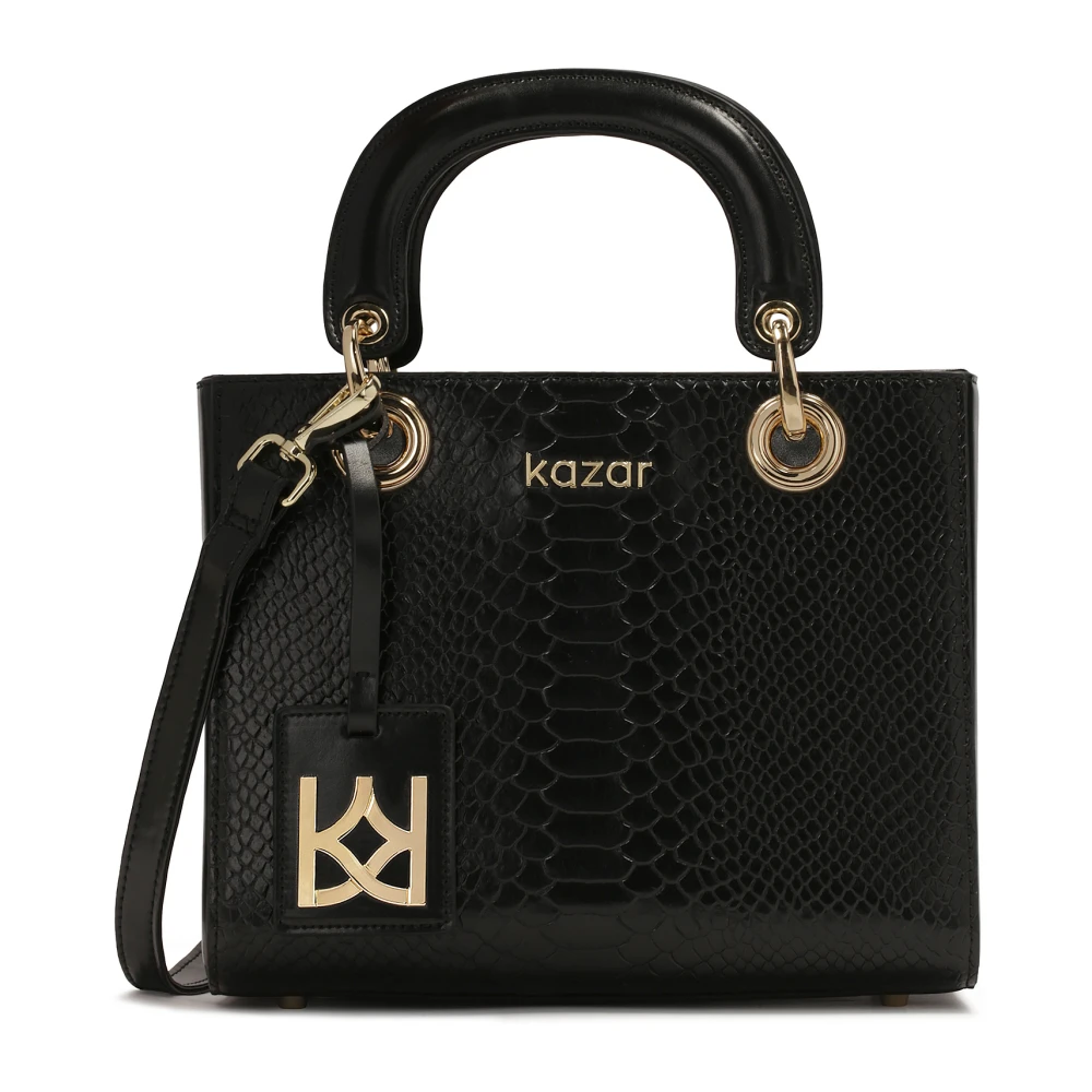 Kazar Stijlvolle handtas met handvatten Black Dames
