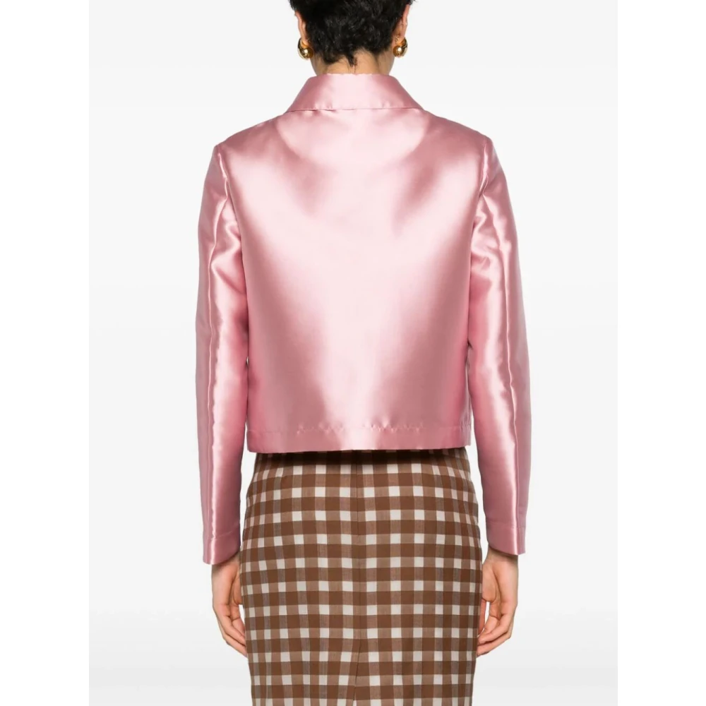 Herno Stijlvolle Roze & Paarse Jas Pink Dames
