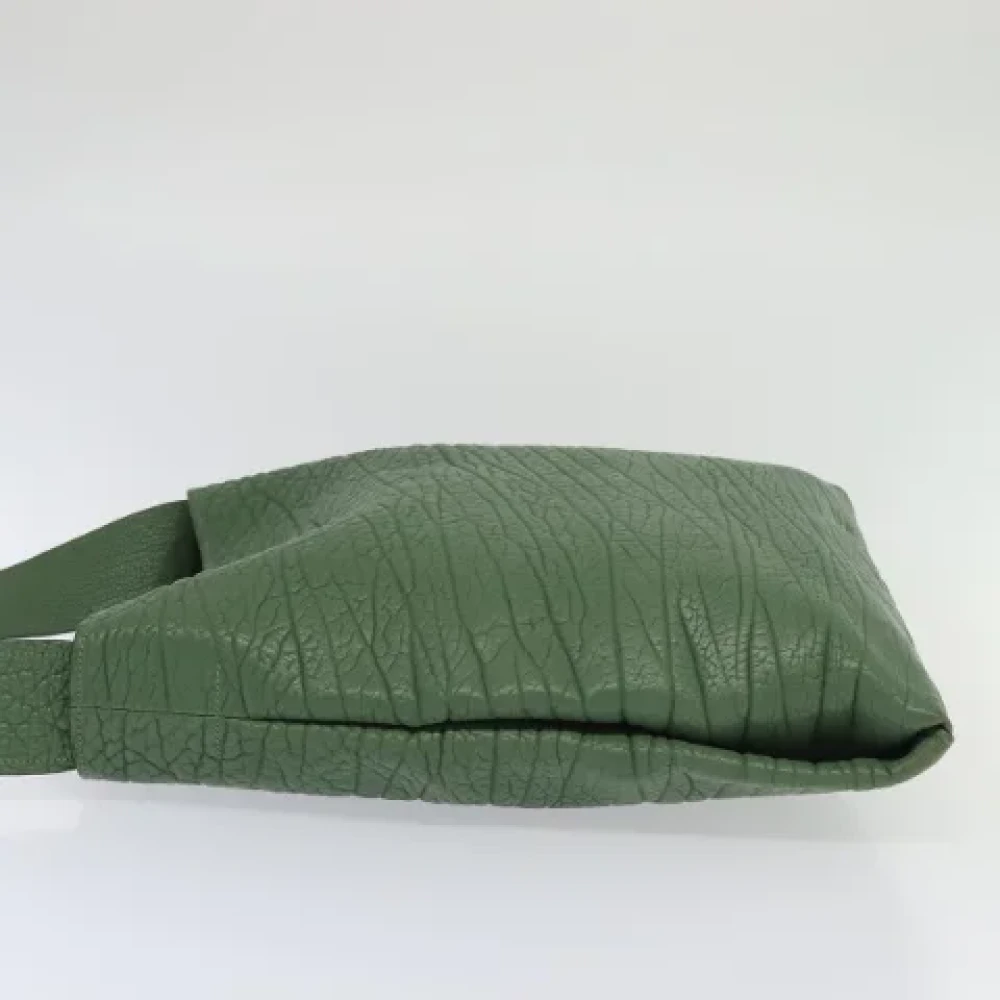 Prada Vintage Pre-owned Leather prada-bags Green Dames