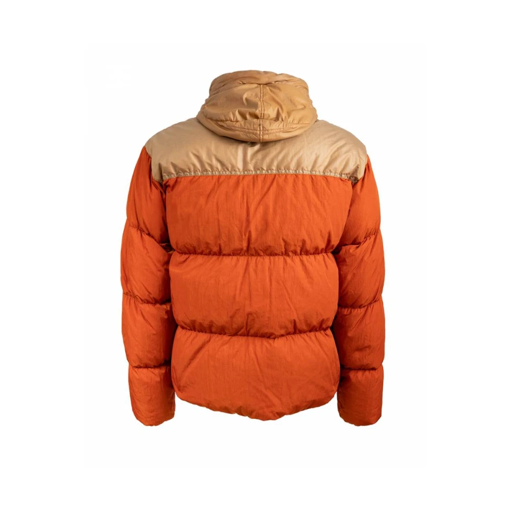 C.P. Company Eco Chromer Mixed Goggle Down Jacket Orange Heren