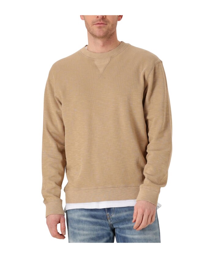 zand-gestructureerd-sweatshirt-voor-heren