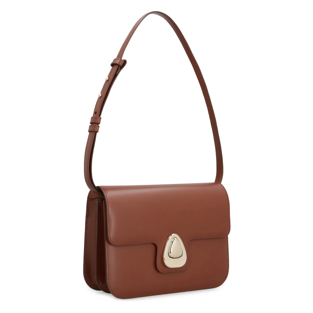 A.p.c. Astra Leren Schoudertas Brown Dames