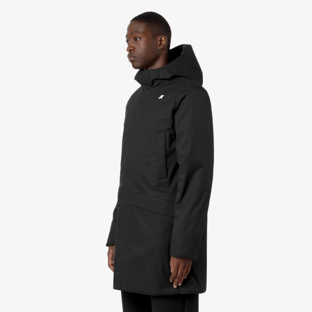 K-Way Jarno Twill Marmotta Parka - Male - Parkas - Black - L - Coats - Image 2