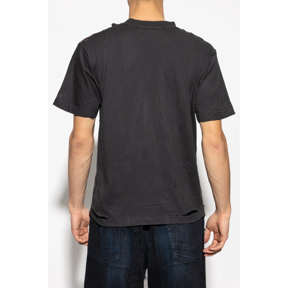 Balenciaga Planet Earth T-Shirt Black Heren