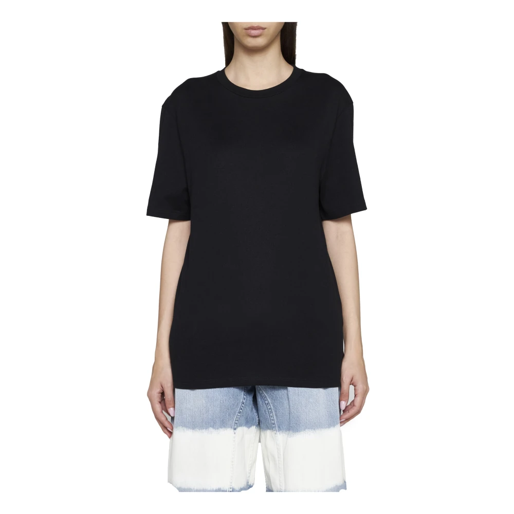 Jil Sander Zwarte T-shirts en Polos Black Dames