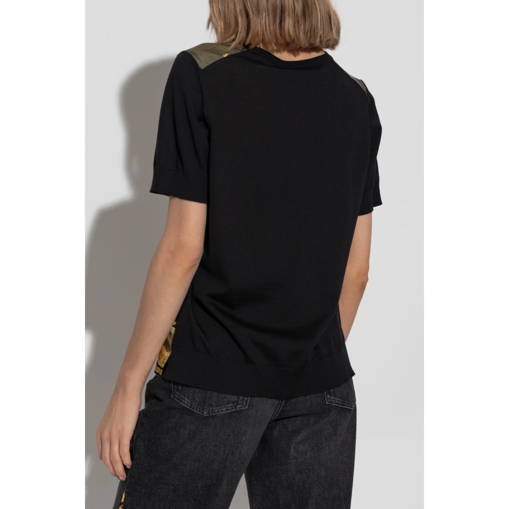Versace Gedrukte Top Black Dames