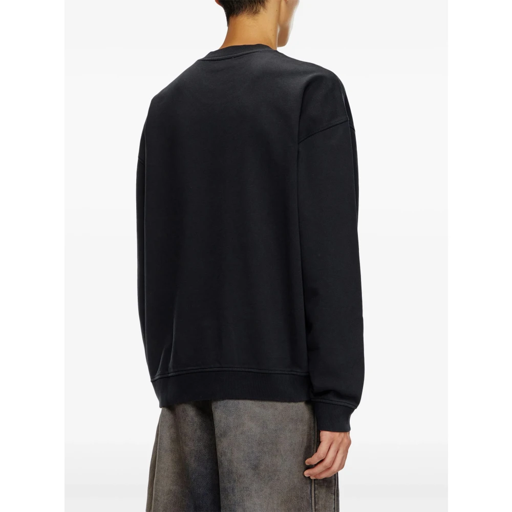 Diesel Ovale Hals Sweaters Verloop Stijl Black Heren