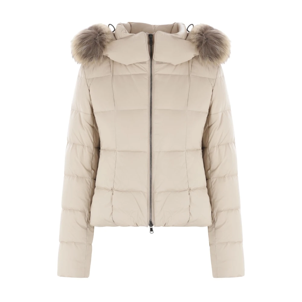 Tatras Licht Beige Nylon Twill Gewatteerde Jas Beige Dames