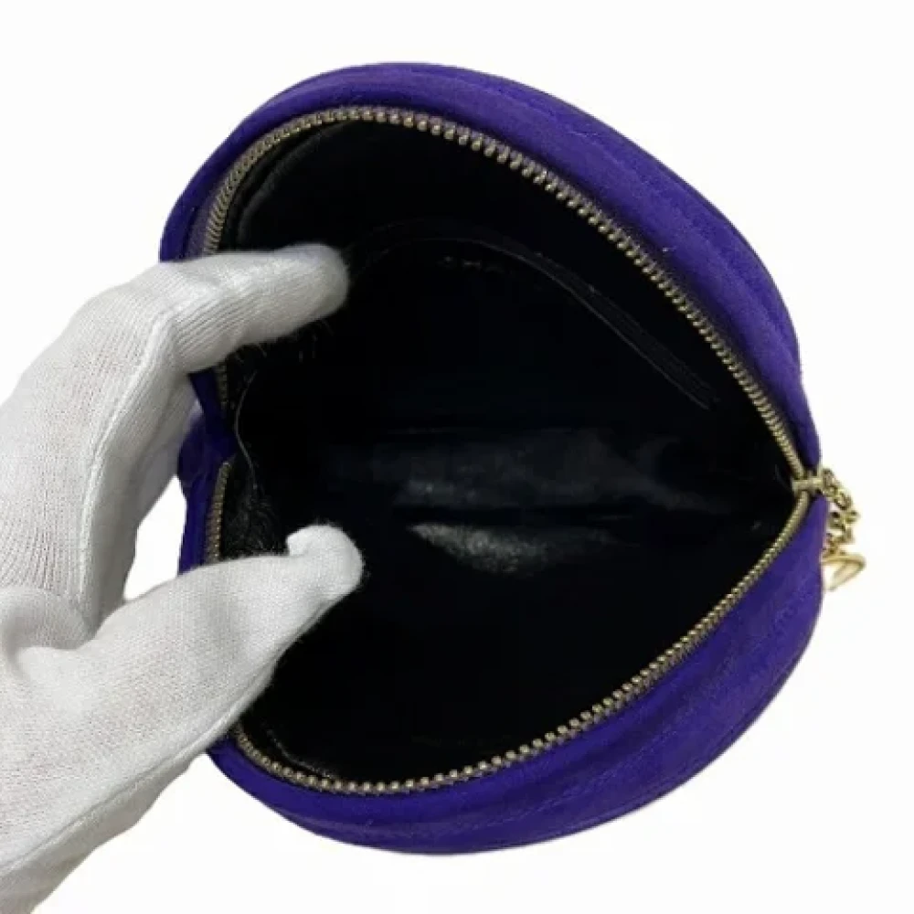 Chanel Vintage Pre-owned Suede chanel-bags Purple Dames