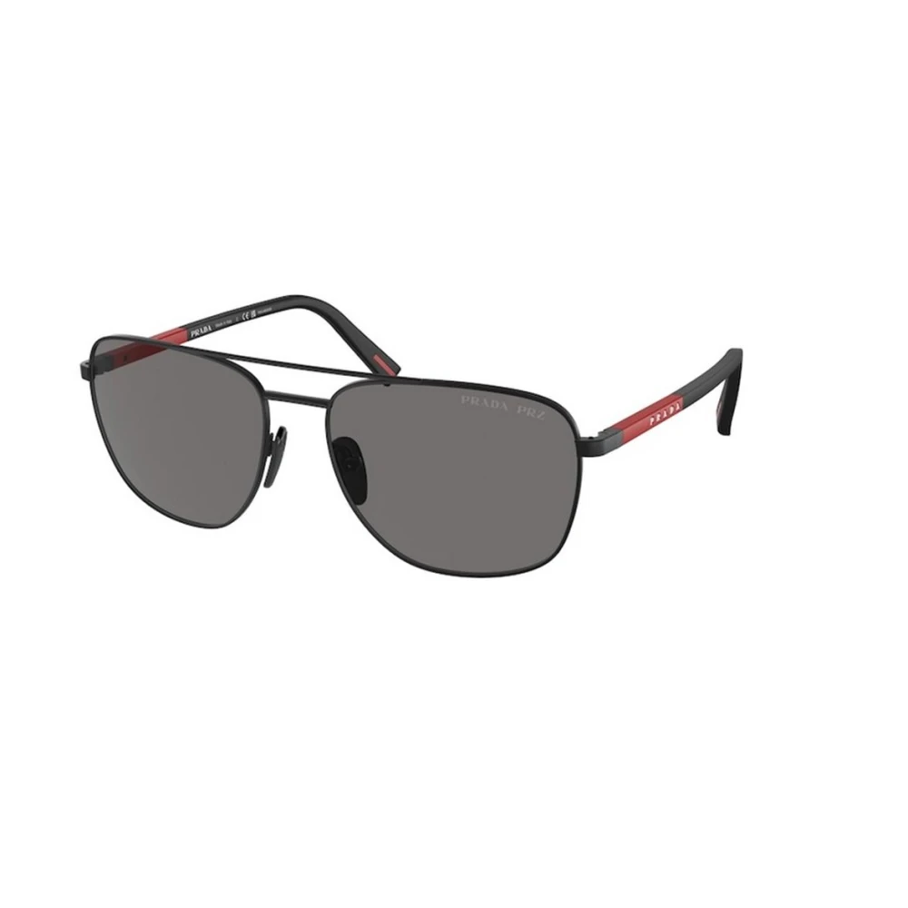 Prada Unisex Black/Dark/Grey Stylish Sunglasses With Polarized Lenses