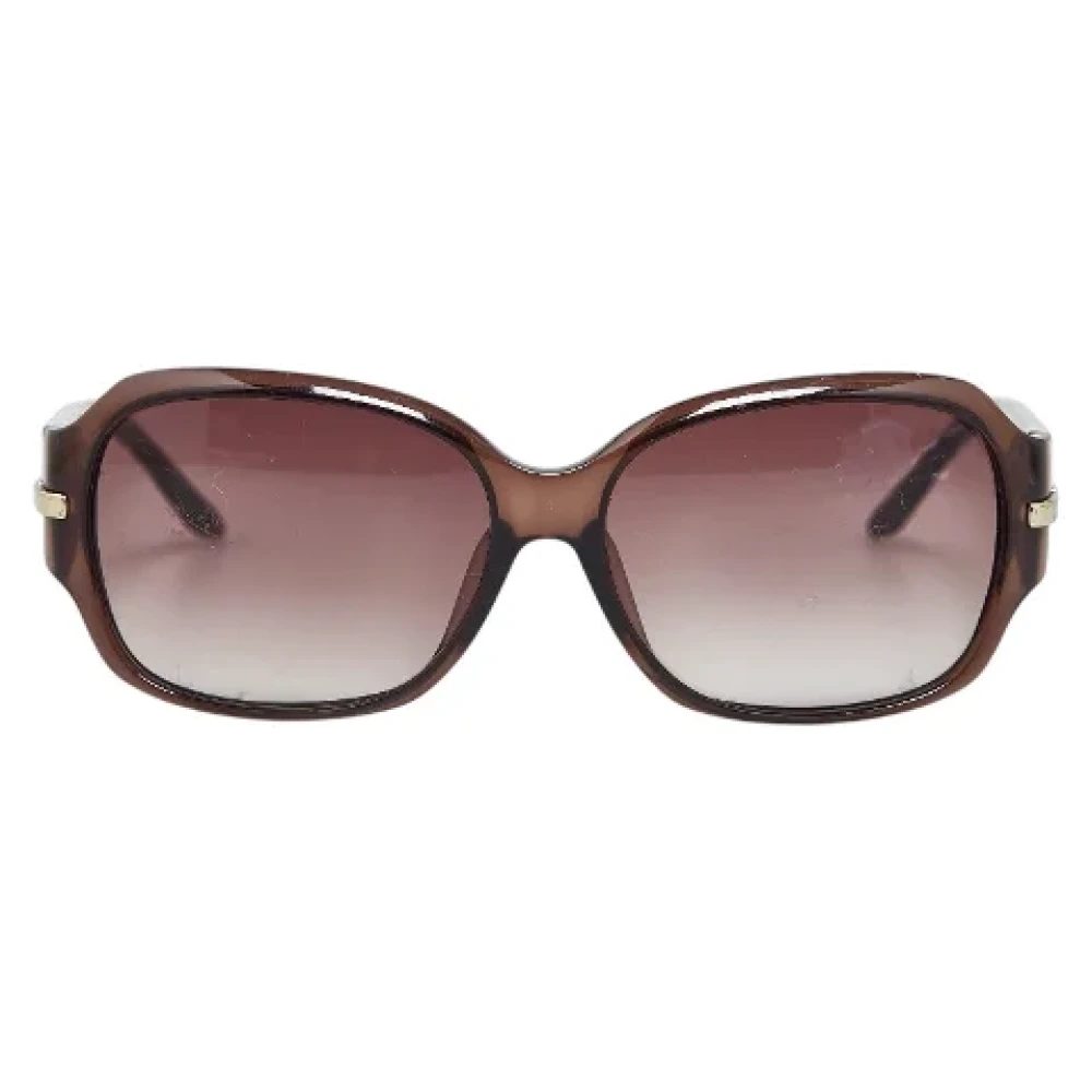 Dior Vintage Pre-owned Plastic sunglasses Brown Dames
