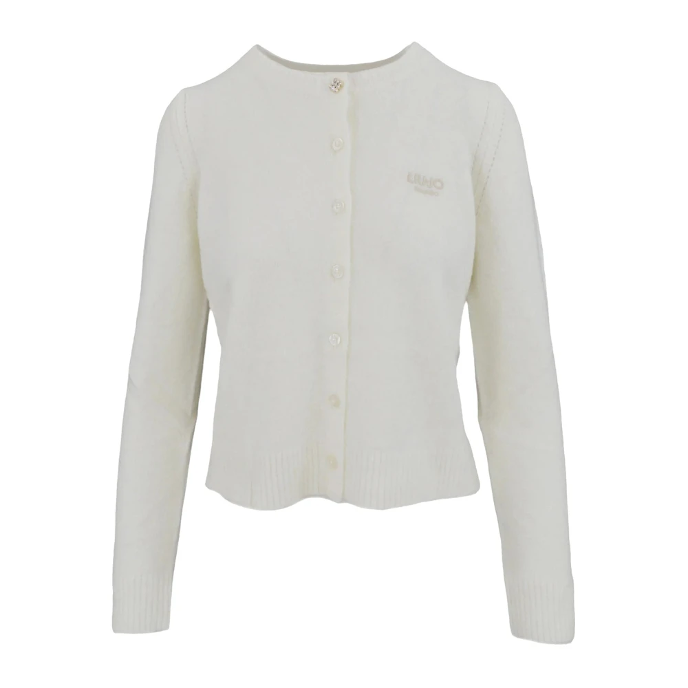 Liu Jo Witte wol en alpaca vest White Dames