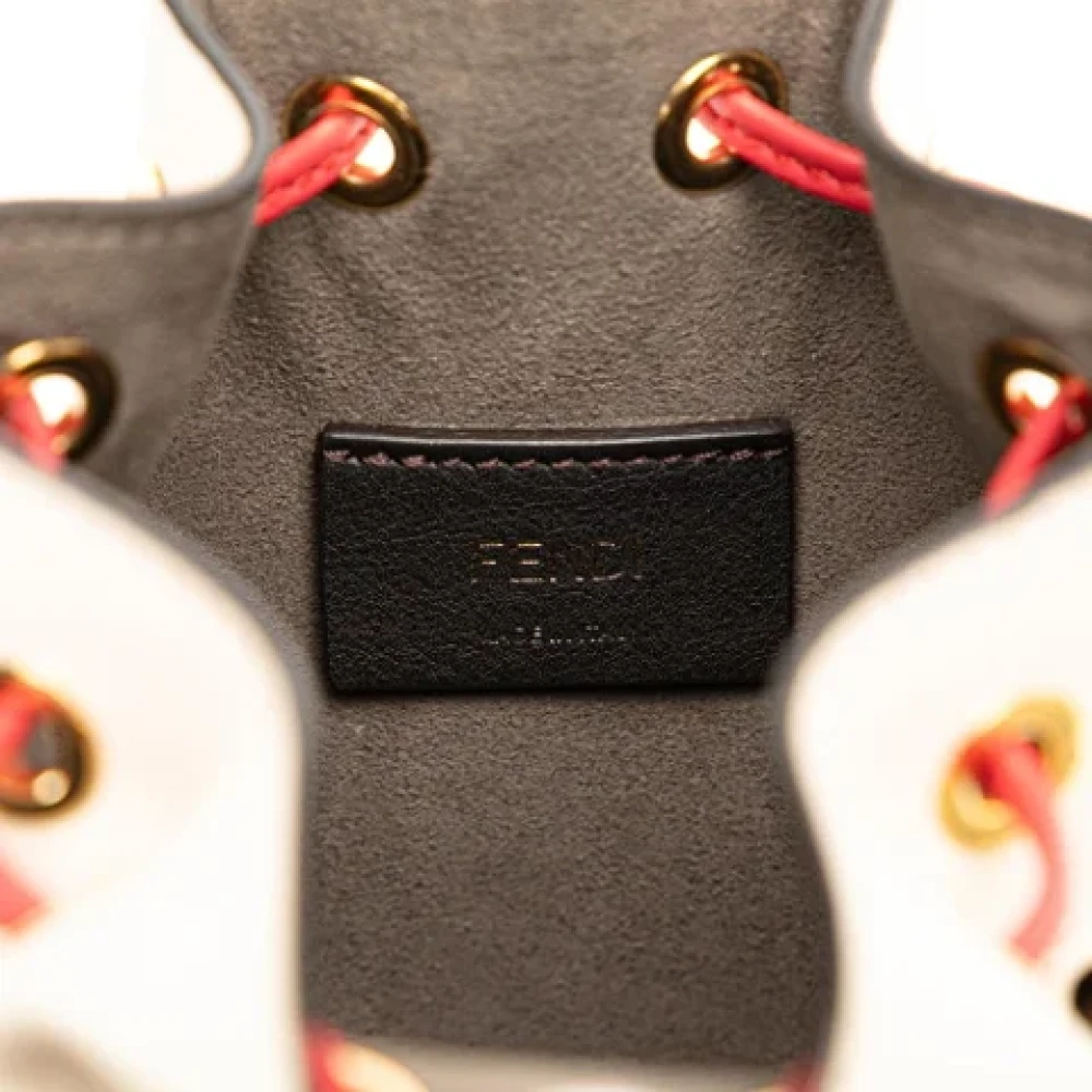 Fendi Vintage Pre-owned Leather fendi-bags Beige Dames