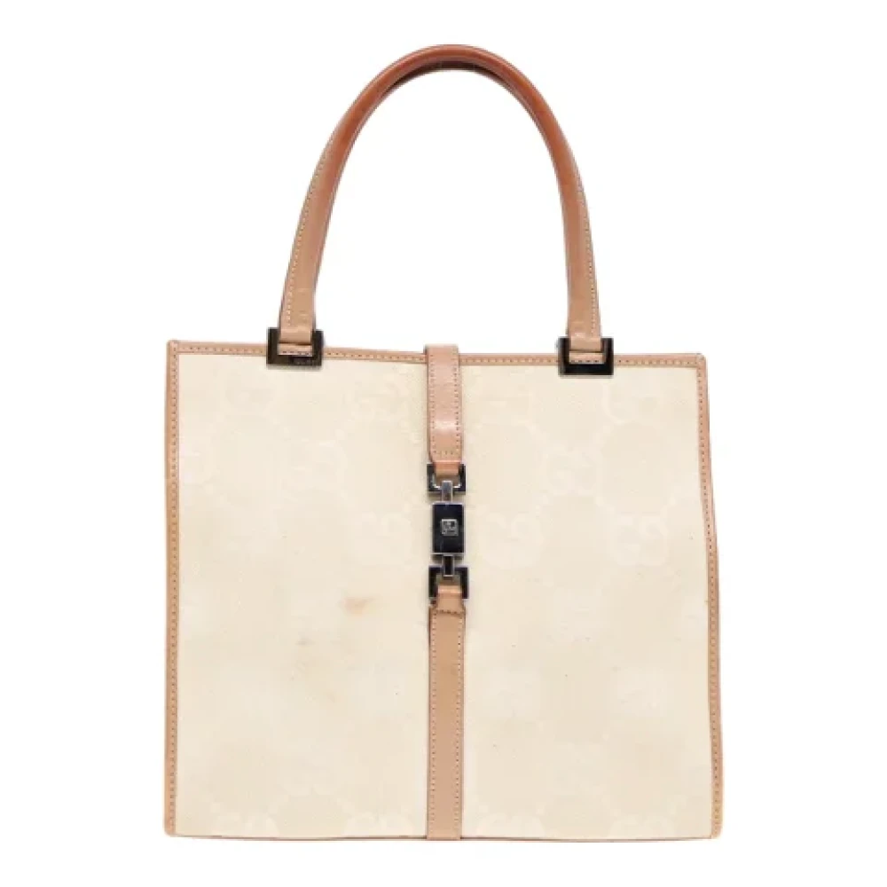 Gucci Vintage Pre-owned Canvas handbags Beige Dames