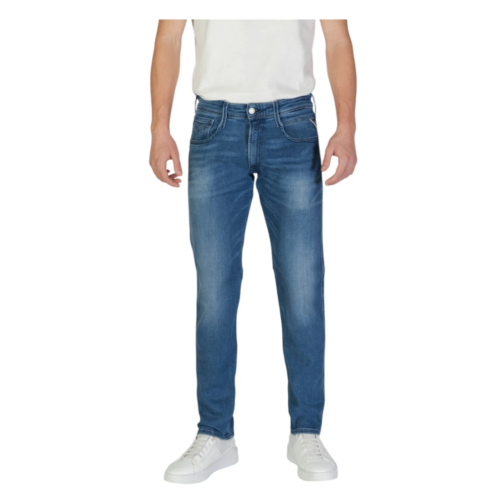 Replay Men's Mid Blue Power Anbass Slim Jeans - Image 5
