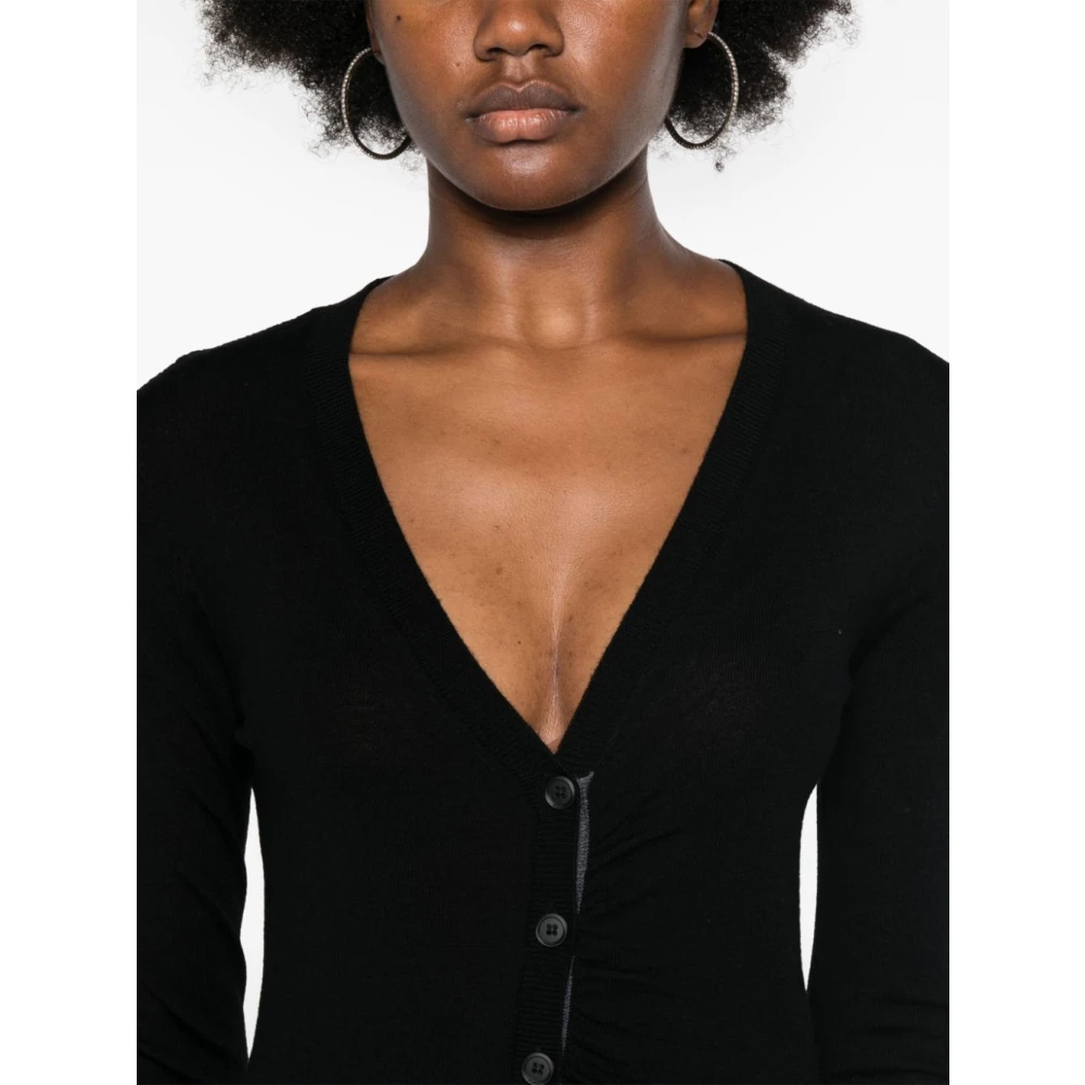 pinko Lana Cardigan Sweaters Black Dames