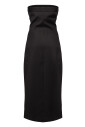 robe-midi-noire-avec-fente-avant