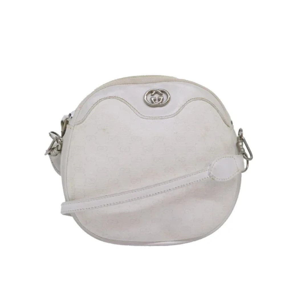Gucci Vintage Pre-owned Canvas gucci-bags White Dames