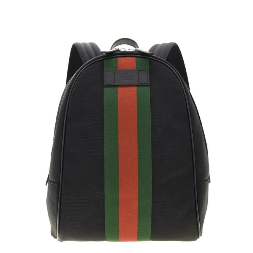 Gucci Techno Canvas Leren Rugzak Black Heren