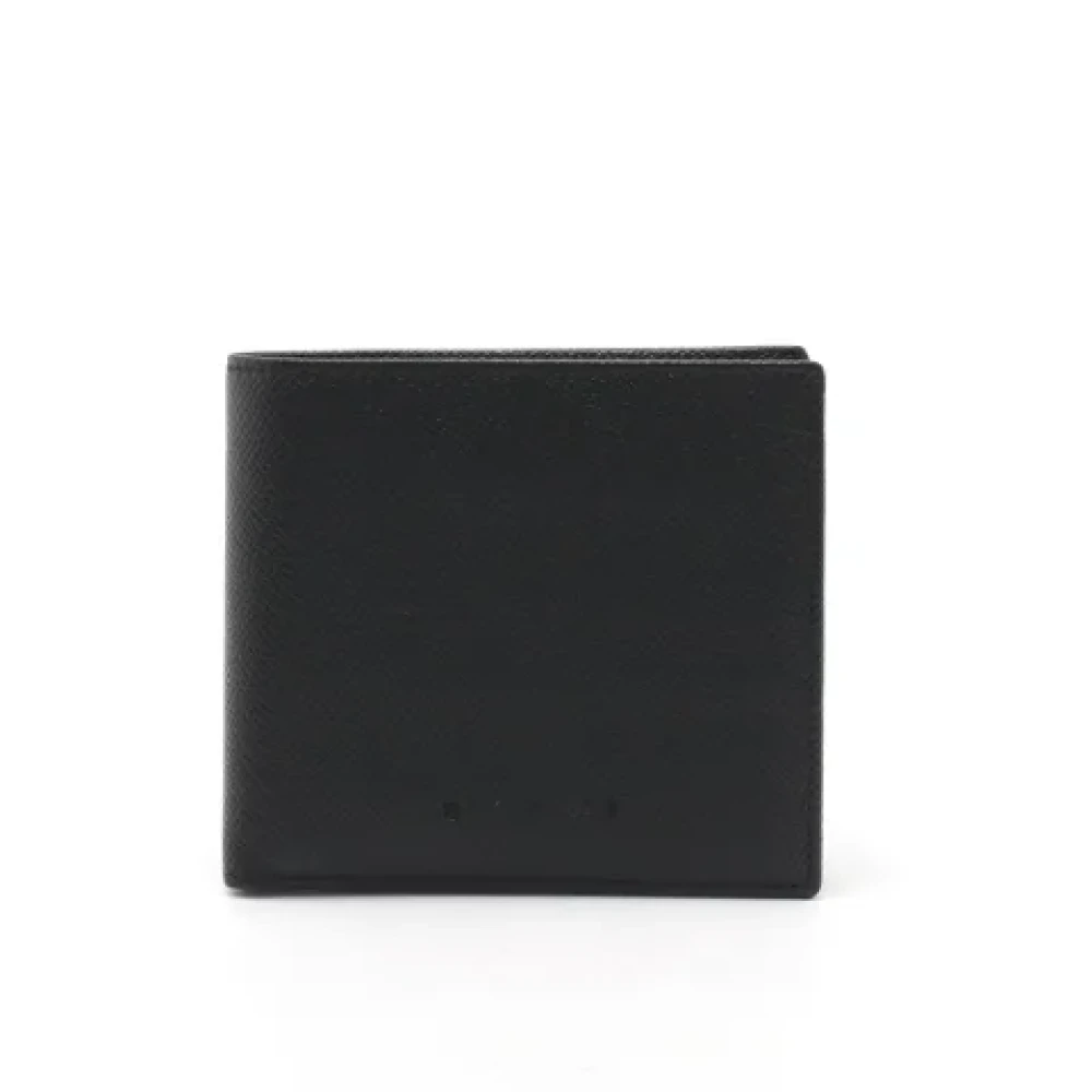 Bvlgari Vintage Pre-owned Leather wallets Black Heren