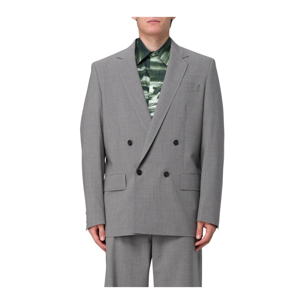 Msgm - Jackets > Blazers - Gray - Msgm - Modalova