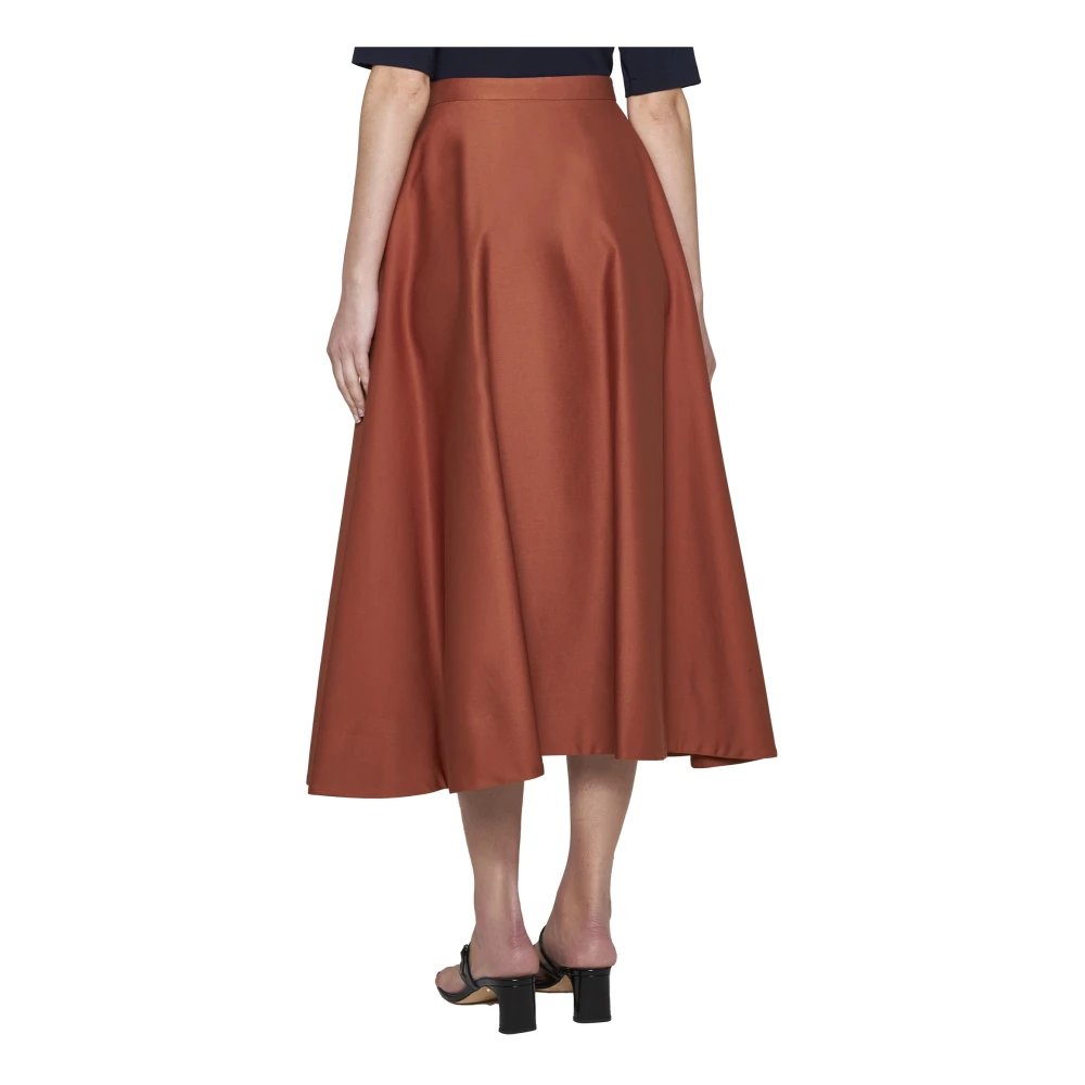 Blanca Vita Leren Bruine Rok Brown Dames