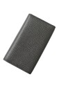 grijs-lederen-zilveren-trifold-sleutelhanger