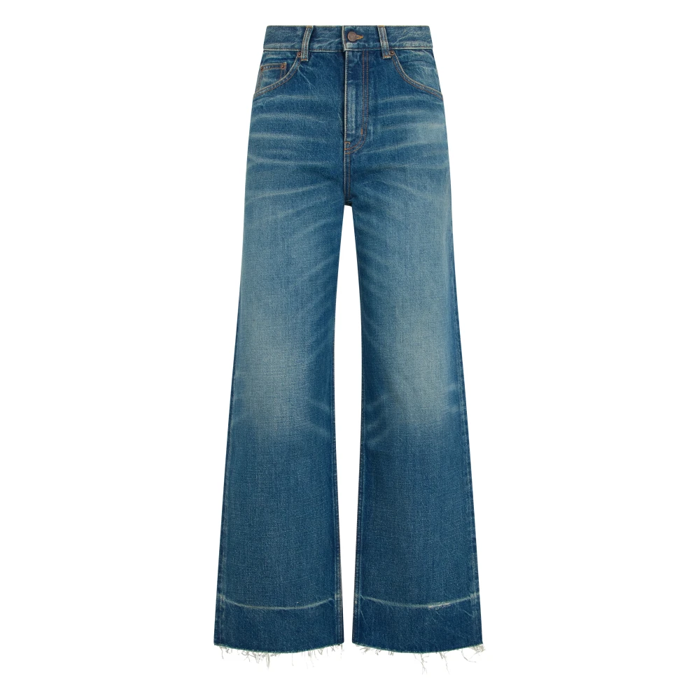 Chloé Wide Jeans - Female - Wide Jeans - Blue - W26 - Jeans