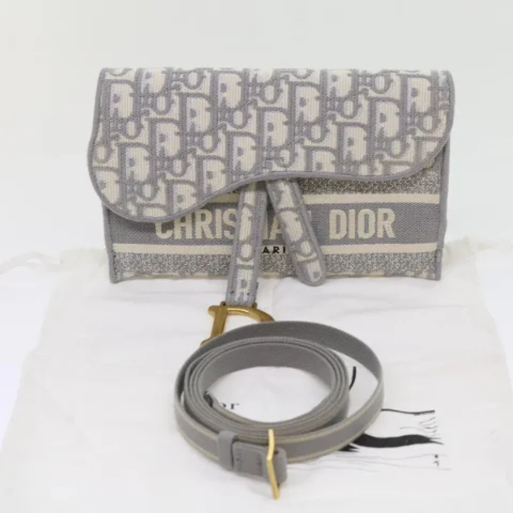 Dior Vintage Pre-owned Canvas dior-bags Gray Dames