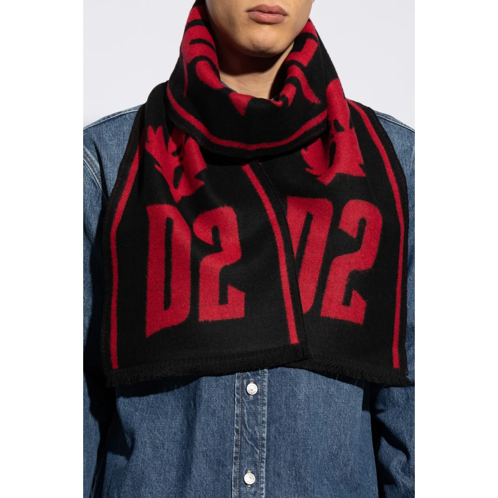 Dsquared2 Sjaal met logo Multicolor Heren