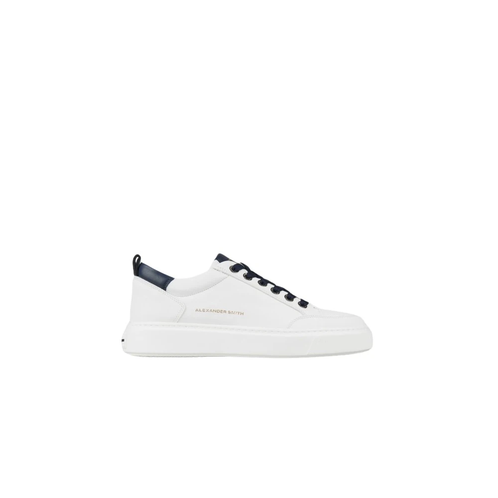 Alexander Smith Witte Blauwe Bond Sneakers Heren Schoenen