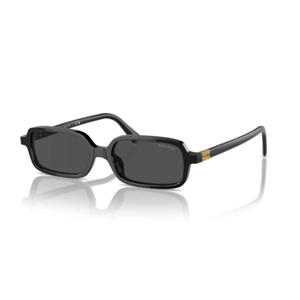 Miu Miu 11Zs Rectangle Sunglasses - Unisex - Sunglasses - Black - 51 Mm - Accessories