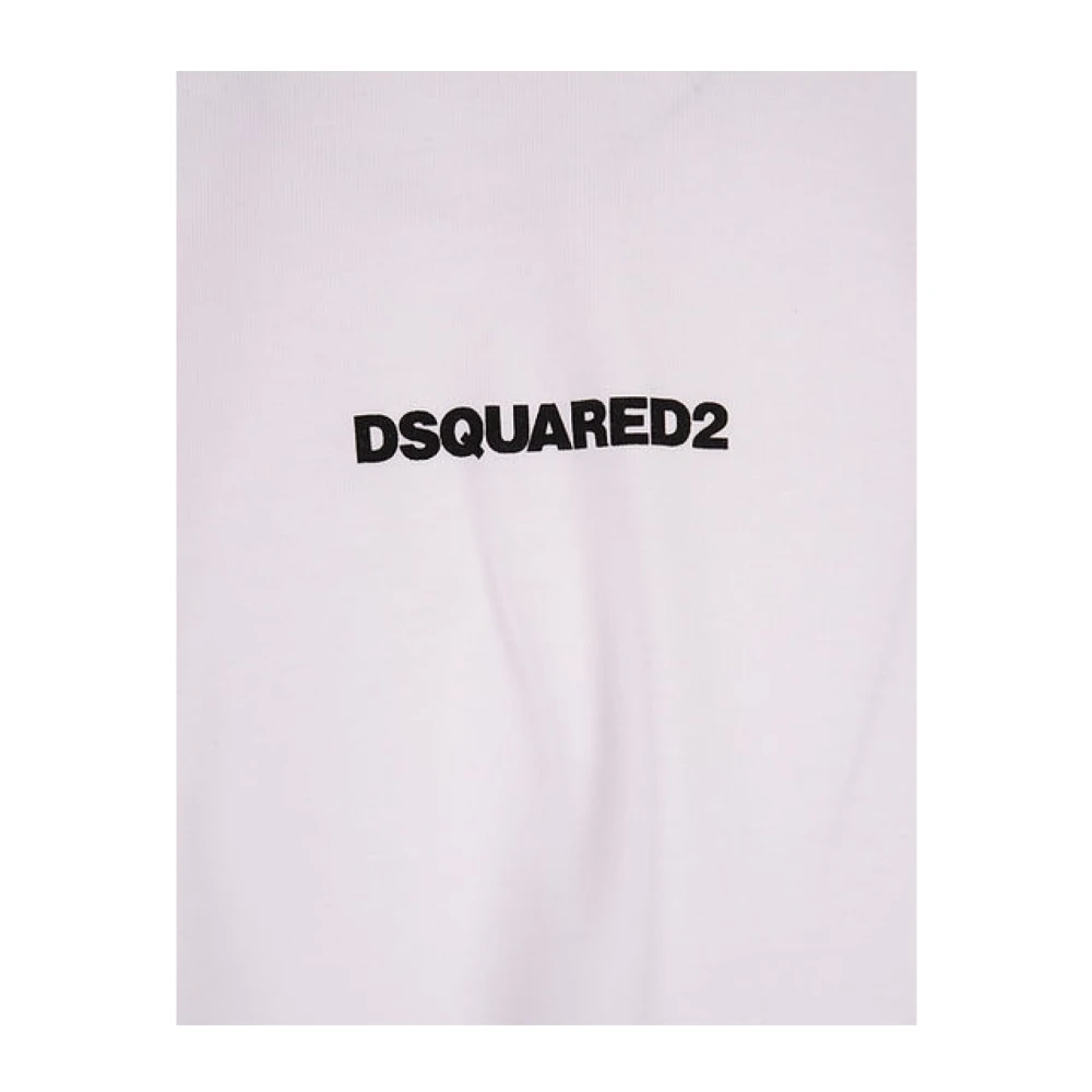 Dsquared2 Wit Katoenen T-shirt Korte Mouw White Heren