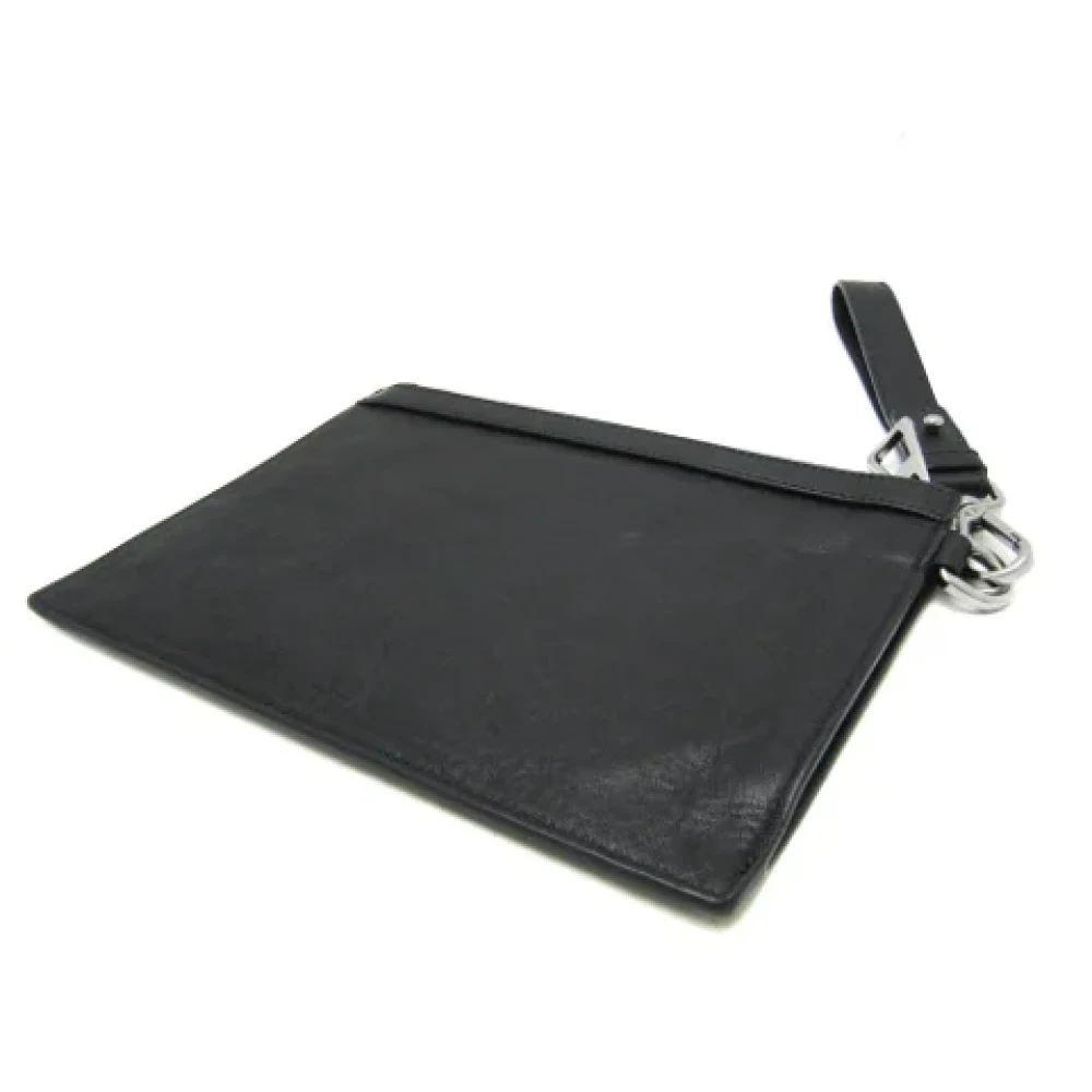 Jimmy Choo Pre-owned Leather clutches Black Dames