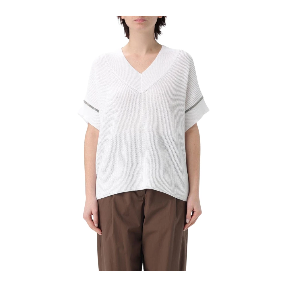 Knitwear > V-neck Knitwear - - Brunello Cucinelli - Modalova