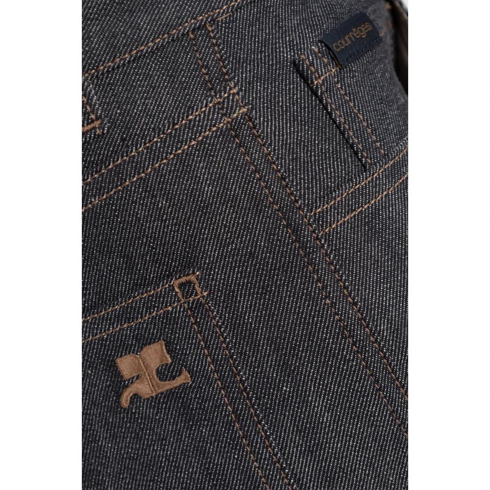 Courrèges Denim rok Blue Dames