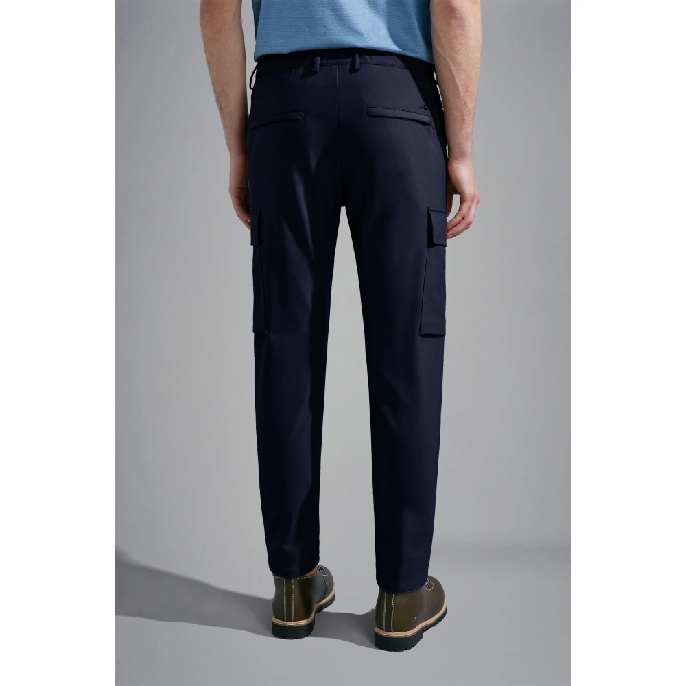 PAUL & SHARK Navy Regular Fit Nylon Broek Blue Heren