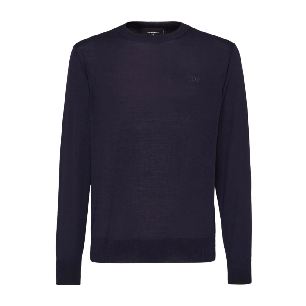 Dsquared2 Marine Logo Sweater Blue Heren