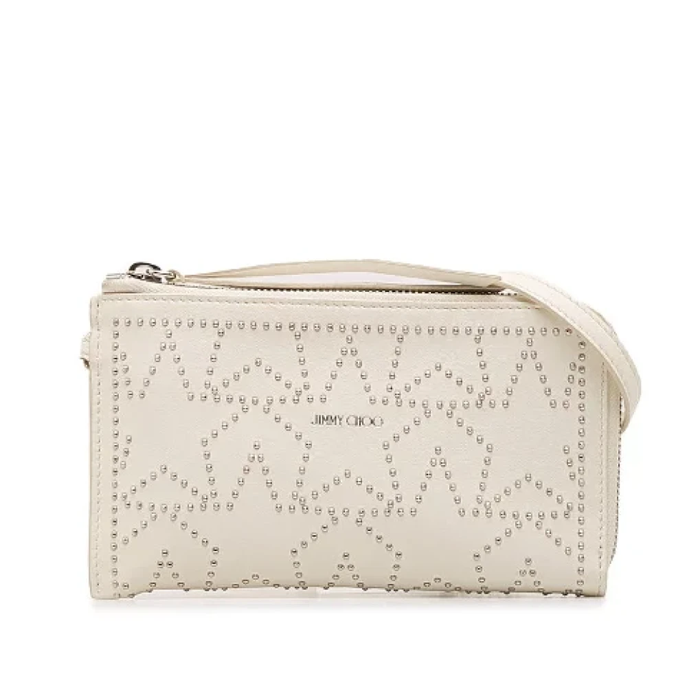 Jimmy Choo Pre-owned Leather shoulder-bags White Dames