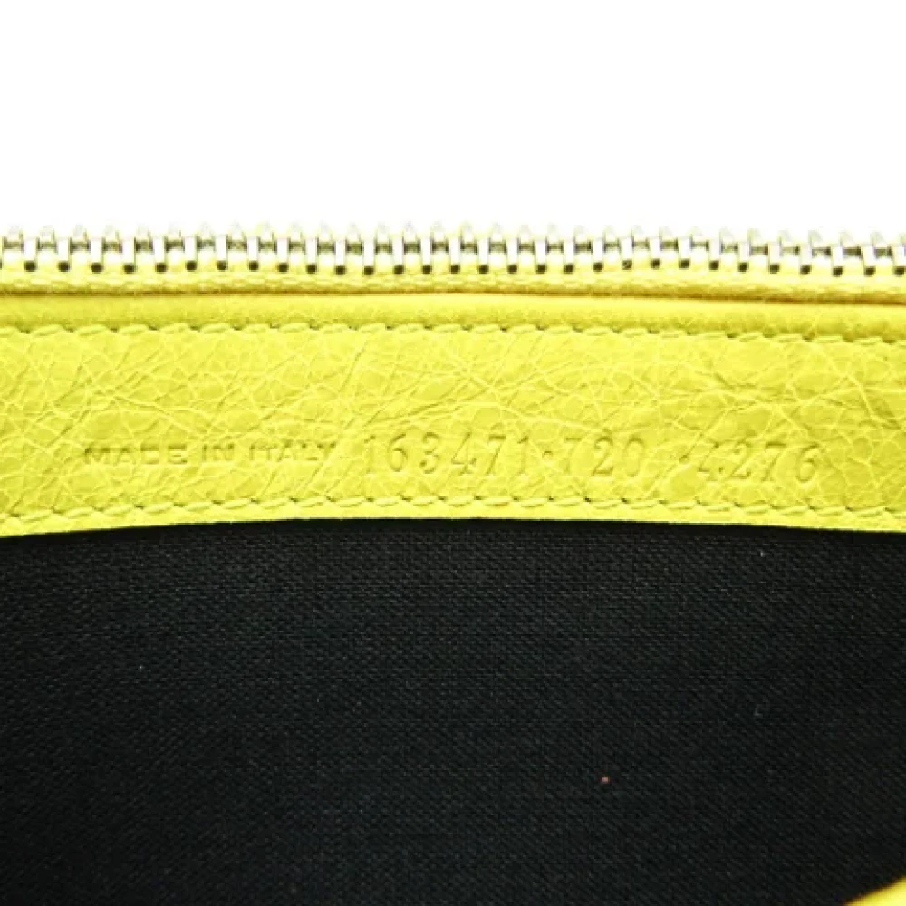 Balenciaga Vintage Pre-owned Leather wallets Yellow Dames