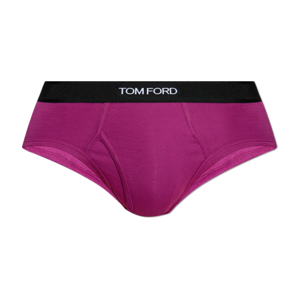 Tom Ford Slips met logo Purple Heren